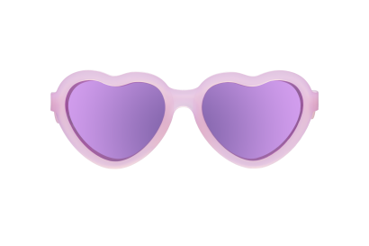 BABIATORS Polarized Hearts, Frosted Pink, polarizační zrcadlové sluneční brýle, růžové, 3-5 let