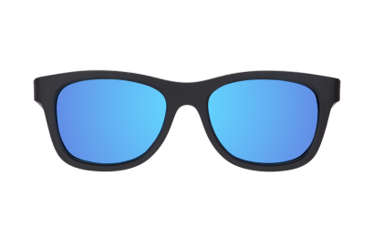 BABIATORS Polarized Navigator Jet Black, polarizační zrcadlové sluneční brýle, černé, 6+ let